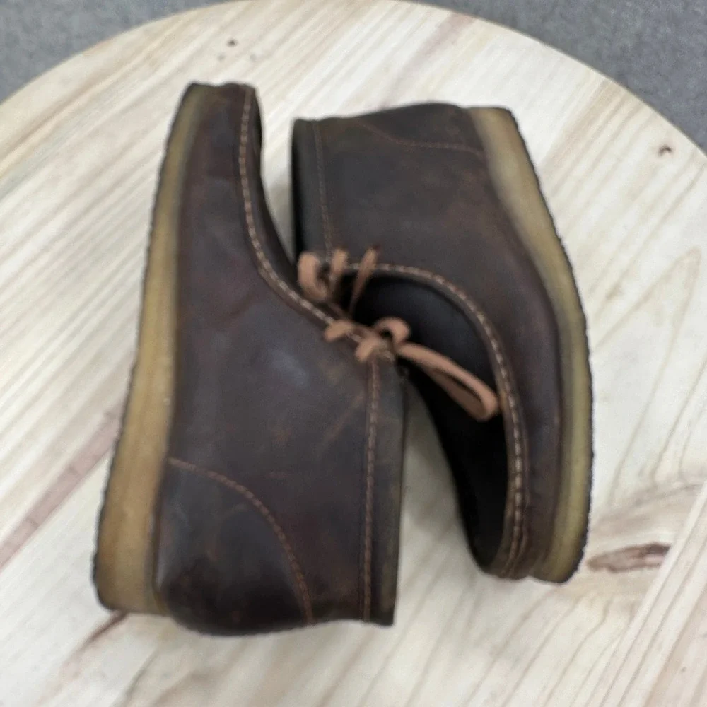 Clarks Originals Wallabee Boot Beeswax Brown Leather Mens 9.5 261341967085